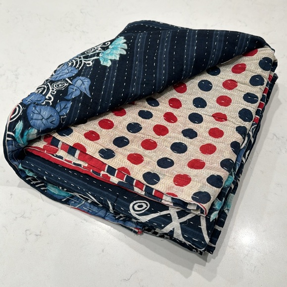 Other - Kantha Quilted Throw. 90”x 51”